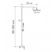 Душова колона зі змішувачем MIX SUS-003-J White з неірж. сталі SUS304 (MI5757)