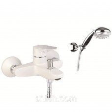 Змішувач для ванни Santan KEVON CHIC 81BC8150 White з душовим гарнітуром