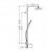 Душевая колонна со смесителем Kr KB-56037-07 3 функции (Цвет графит) (KR6002) Душевая колонна со смесителем Kr KB-56037-07 3 функции (Цвет графит) (KR6002)