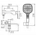 Смеситель для ванны с коротким изливом Kr KB-41037-01 (Цвет хром) (KR6004)