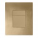 Панель змиву Kr KT-0607-12 157x198x3mm пластикова, квадратна кнопка (колір матове золото) (KR5715)