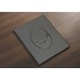 Панель змиву Kr KT-0606-07 157x198x3mm пластикова, закруглена кнопка (колір графіт) (KR5712)