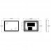 Дзеркало Zer KUBIX MR04-80x60-REVERSE із LED Touch, Anti-fog, димером, рег. яскравості (ZX6054)