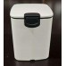 Відро для сміття з плавним закриттям квадратне Zer KUBIX-TC0106 WHITE 6 л (колір білий) (ZX6109)