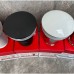 Донний клапан для раковини з переливом Kr PW-07-11 автоматичний (Click-Clack) (Біла керамічна накладка) 1 1/4'' (KR5784)