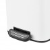 Відро для сміття з плавним закриттям квадратне Zer KUBIX-TC0106 WHITE 6 л (колір білий) (ZX6109)