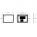 Дзеркало Zer KUBIX MR03-80x60-REVERSE із LED Touch, Anti-fog, димером, рег. яскравості (ZX6053)