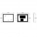 Дзеркало Zer SANSA MR01-80x60-REVERSE із LED Touch, Anti-fog, димером, рег. яскравості (ZX6049)