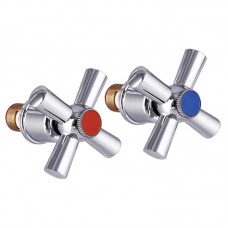 Ручки для змішувача Mix Handles SET-A722 (з кранбуксами, пара) кераміка (MI6939) Ручки для змішувача Mix Handles SET-A722 (з кранбуксами, пара) кераміка (MI6939)