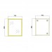 Дзеркало настінне Zer FONTE MRZ09-60x85-REVERSE GOLD прямокутне в золотій рамі (ZX6211)