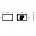 Дзеркало Zer MIRRA MR05-70x50-REVERSE із LED Touch, Anti-fog, димером, рег. яскравості (ZX6055)