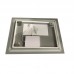Дзеркало Zer KUBIX MR04-80x60-REVERSE із LED Touch, Anti-fog, димером, рег. яскравості (ZX6054)