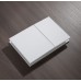 Панель змиву Kr KT-0610-03 240x160x32mm пластикова, квадратна кнопка (колір білий) (KR6134)